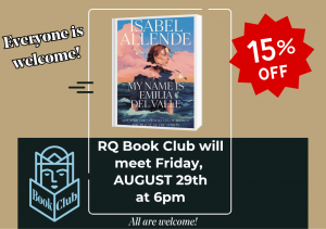 RQ Book Club title for August