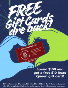 hands forming a heart around a gift card