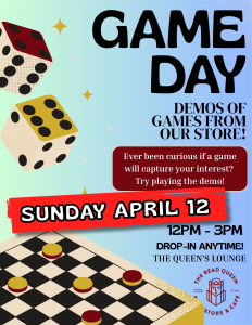 chess board and dice on a blue background