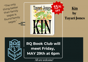 Book Club meets Friday May 29th
